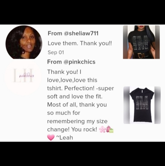 NIP Silver Rhinestone I'm Blessed T-shirt (S, M, 1X, 3X) 🩷LIVE show item - Picture 3 of 5